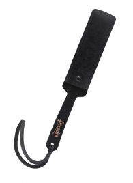 Черный кожаный пэддл - 37 см. - Pecado - купить с доставкой в Копейске