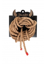 Джутовая веревка для шибари - 5 м. - Pecado - купить с доставкой в Копейске