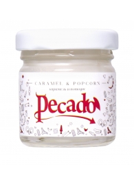 Массажная свеча Caramel   Popcorn - 35 мл. - Pecado - купить с доставкой в Копейске