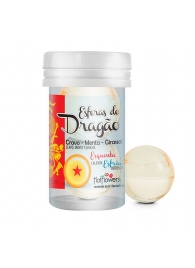 Интимный гель Esferas do Dragao Hot Ball с охлаждающе-разогревающим эффектом (2 шарика по 3 гр.) - HotFlowers - купить с доставкой в Копейске