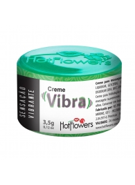 Возбуждающий крем Vibra с эффектом вибрации - 3,5 гр. - HotFlowers - купить с доставкой в Копейске