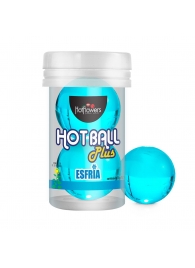 Лубрикант на масляной основе Hot Ball Plus с охлаждающим эффектом (2 шарика по 3 гр.) - HotFlowers - купить с доставкой в Копейске
