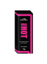 Гель для оральных ласк Oral Hot с согревающим эффектом - 15 гр. - HotFlowers - купить с доставкой в Копейске