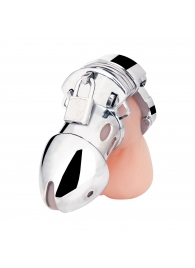 Клетка на пенис из металла Obedience Cock Cage - BlueLine - купить с доставкой в Копейске