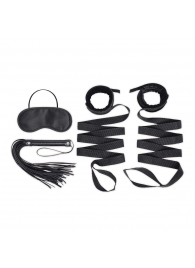 Эротический набор 4PC Bondage Bed Strap   Flogger Kit - Lux Fetish - купить с доставкой в Копейске