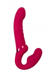 Малиновый безремневой страпон Lapis - 23 см. - Lovense - купить с доставкой в Копейске