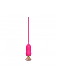 Розовый тонкий стимулятор Nipple Vibrator - 23 см. - I-MOON - купить с доставкой в Копейске