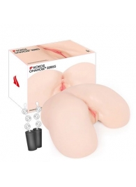 Мастурбатор-полуторс с двойным слоем материала и вибрацией Maria Onahole Real Vagina - KOKOS - в Копейске купить с доставкой