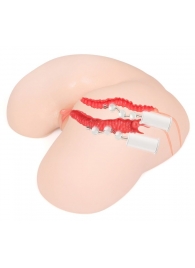 Мастурбатор-полуторс с двойным слоем материала и вибрацией Maria Onahole Real Vagina - KOKOS - в Копейске купить с доставкой