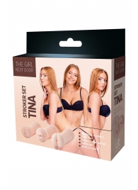 Набор из 3 мастурбаторов The Girl Next Door Tina - Dream Toys - в Копейске купить с доставкой