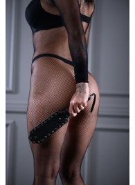Кожаная шлепалка Sex Game с заклепками - 33 см. - БДСМ Арсенал - купить с доставкой в Копейске