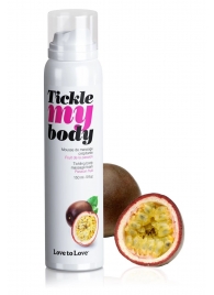 Массажная хрустящая пенка Tickle my body с ароматом маракуйи - 150 мл. - Love to Love - купить с доставкой в Копейске