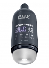 Мастурбатор в бутылке Shower Therapy Deep Cream - Pipedream - в Копейске купить с доставкой