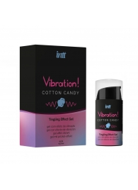 Жидкий вибратор Vibration Cotton Candy с ароматом сахарной ваты - 15 мл. - INTT - купить с доставкой в Копейске