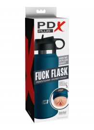Мастурбатор-вагина в синей колбе F*ck Flask - Pipedream - в Копейске купить с доставкой