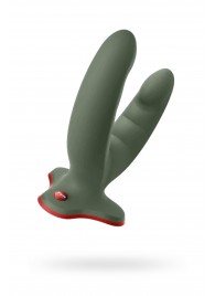 Оливковый двойной фаллоимитатор Ryde - 12,3 см. - Fun Factory