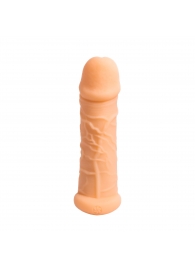 Телесный фаллоудлинитель Extra Size Bubbles - 15,5 см. - Lola Games - в Копейске купить с доставкой