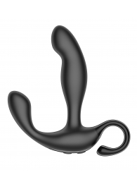Черный вибромассажер простаты с эффектом фингеринга и пультом ДУ - Secwell - в Копейске купить с доставкой
