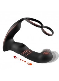 Черный вибромассажер простаты с эффектом фингеринга - 16 см. - Secwell - в Копейске купить с доставкой