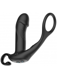 Черный пульсирующимй массажер простаты с вибрацией и пультом ДУ - 17,1 см. - Secwell - в Копейске купить с доставкой