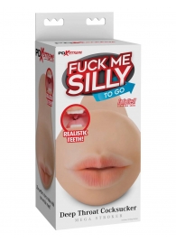 Телесный мастурбатор-ротик Deep Throat Cocksucker - Pipedream - в Копейске купить с доставкой