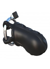 Черный замок верности Extreme Silicone Cock Blocker - Pipedream - купить с доставкой в Копейске