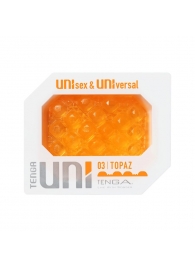 Оранжевый мастурбатор-стимулятор Tenga Uni Topaz - Tenga - в Копейске купить с доставкой