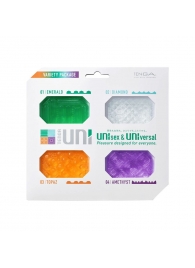 Набор из 4 мастурбаторов-стимуляторов Tenga Uni Variety Pack - Tenga - в Копейске купить с доставкой