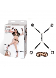 Леопардовая фиксация на матрас для рук и ног Classic Bedspreader - Lux Fetish - купить с доставкой в Копейске