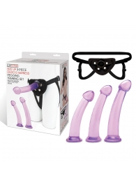 Тренировочный набор с тремя насадками Pegging Training Set - Lux Fetish - купить с доставкой в Копейске