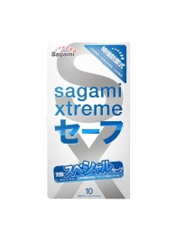 Презервативы Sagami Xtreme Ultrasafe с двойным количеством смазки - 10 шт. - Sagami - купить с доставкой в Копейске