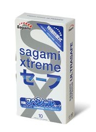 Презервативы Sagami Xtreme Ultrasafe с двойным количеством смазки - 10 шт. - Sagami - купить с доставкой в Копейске