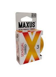 Презервативы анатомической формы Maxus Sensual - 3 шт. - Maxus - купить с доставкой в Копейске