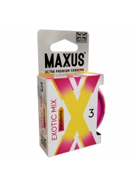 Ароматизированные презервативы Maxus Exotic Mix - 3 шт. - Maxus - купить с доставкой в Копейске