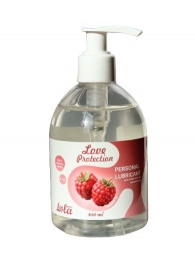 Лубрикант на водной основе Love Protection Raspberry с ароматом малины - 300 мл. - Lola Games - купить с доставкой в Копейске