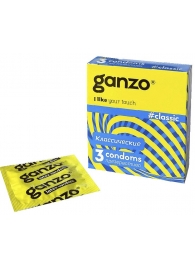Классические презервативы с обильной смазкой Ganzo Classic - 3 шт. - Ganzo - купить с доставкой в Копейске