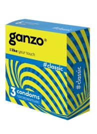 Классические презервативы с обильной смазкой Ganzo Classic - 3 шт. - Ganzo - купить с доставкой в Копейске