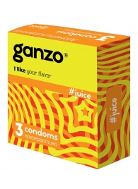 Ароматизированные презервативы Ganzo Juice - 3 шт. - Ganzo - купить с доставкой в Копейске