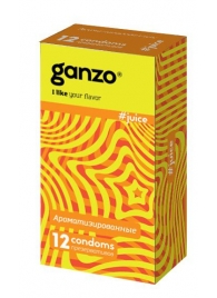 Ароматизированные презервативы Ganzo Juice - 12 шт. - Ganzo - купить с доставкой в Копейске