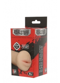 Нежный мастурбатор-ротик REALSTUFF 5INCH MASTURBATOR BJ - Dream Toys - в Копейске купить с доставкой