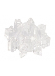 Прозрачное гелевое эрекционное кольцо-звезда - Toyfa Basic - в Копейске купить с доставкой