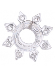 Прозрачное гелевое эрекционное кольцо-звезда - Toyfa Basic - в Копейске купить с доставкой