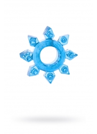 Голубая гелевая насадка-звезда - Toyfa Basic - в Копейске купить с доставкой