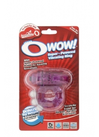 Фиолетовое эрекционное виброкольцо OWOW PURPLE - Screaming O - в Копейске купить с доставкой