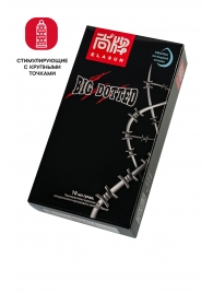 Презервативы с точками Elasun Big Dotted - 10 шт. - Elasun - купить с доставкой в Копейске