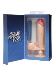 Вибромассажер реалистичной формы The Realistic Cock Vibrating 8” - 23,6 см. - Doc Johnson