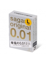Презервативы Sagami Original 0.01 L-size увеличенного размера - 2 шт. - Sagami - купить с доставкой в Копейске