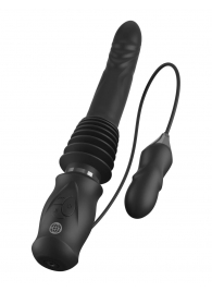 Черный автоматический вибромассажер с вибропулей Ultimate Silicone Thruster - Pipedream - купить с доставкой в Копейске