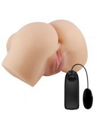 Телесный мастурбатор-полуторс Hailey с вибрацией - Baile - в Копейске купить с доставкой