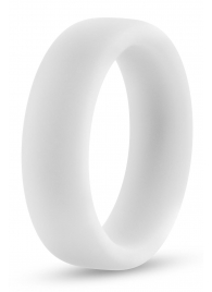 Белое люминесцентное эрекционное кольцо Silicone Glo Cock Ring - Blush Novelties - в Копейске купить с доставкой